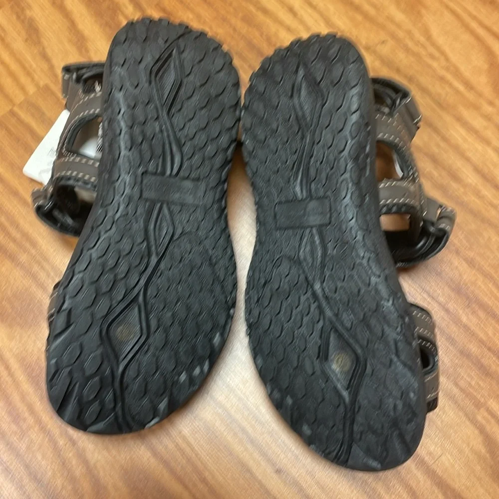 TheraBout Kids' Black and Brown Sandals